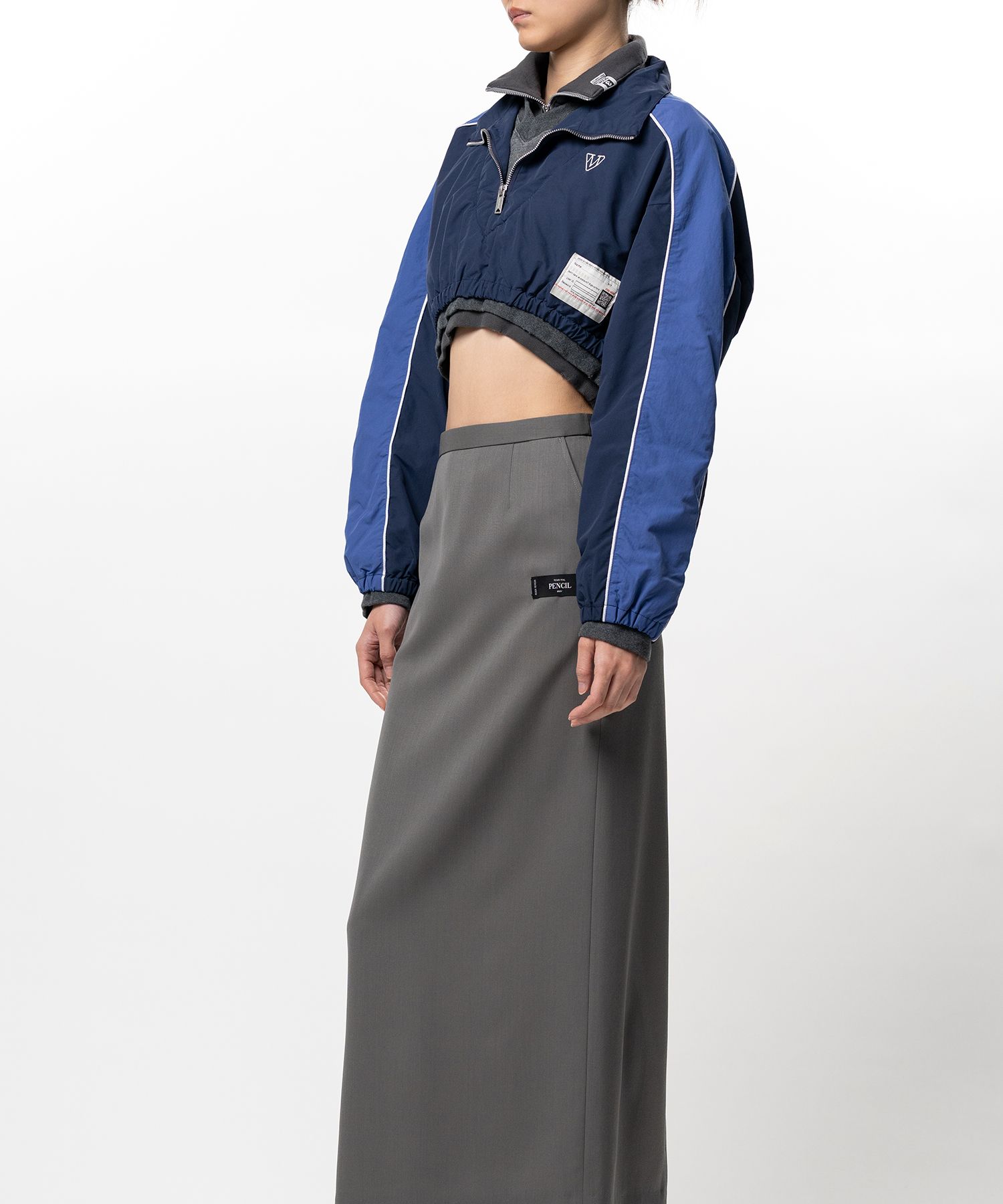 Triple Layered Nylon Half-zip Jacket