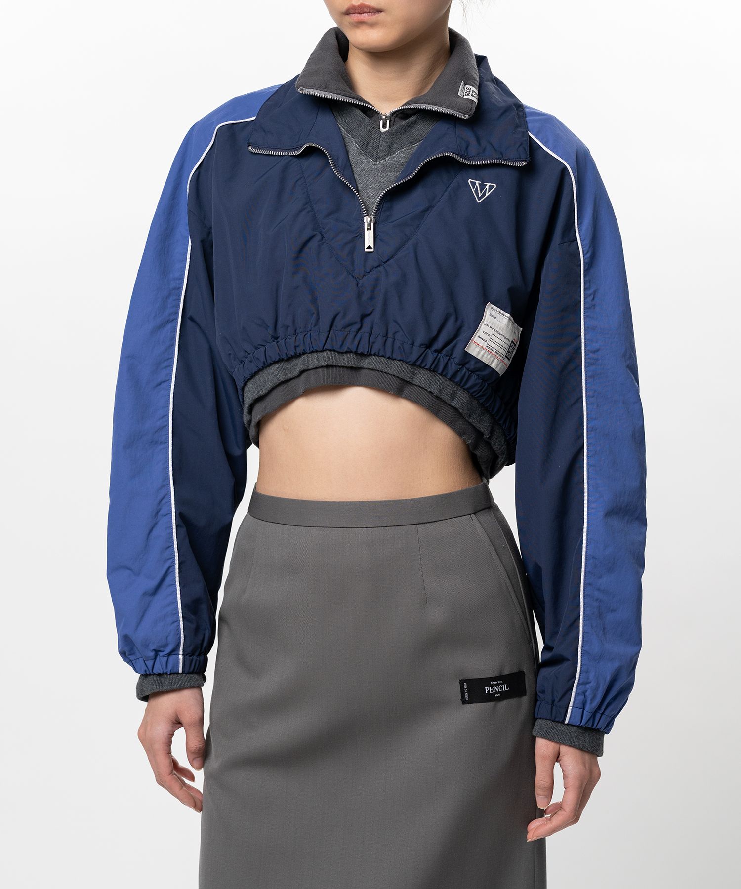 Triple Layered Nylon Half-zip Jacket