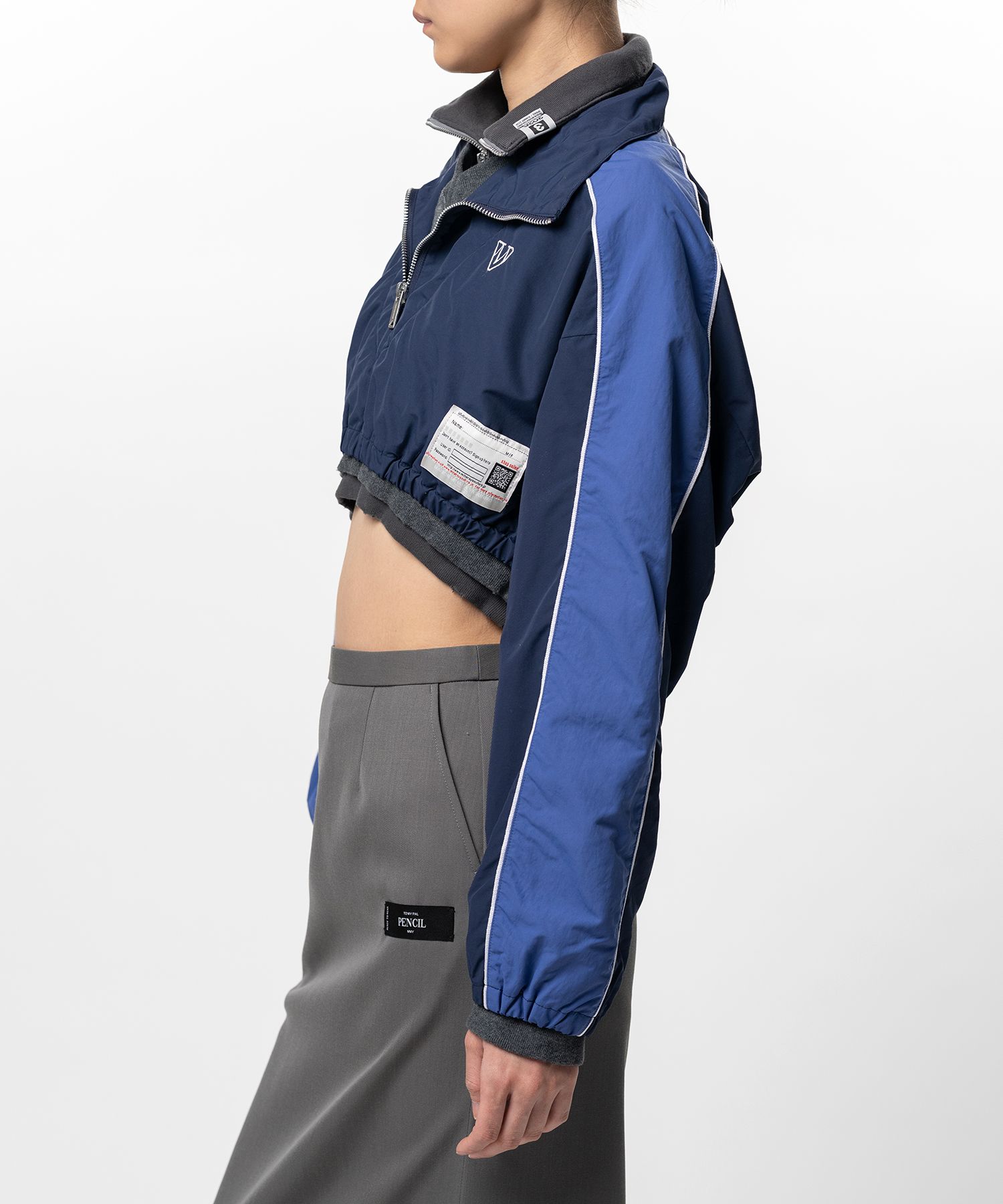 Triple Layered Nylon Half-zip Jacket