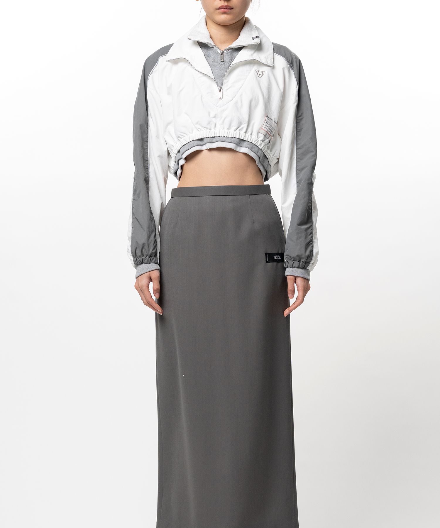 Triple Layered Nylon Half-zip Jacket