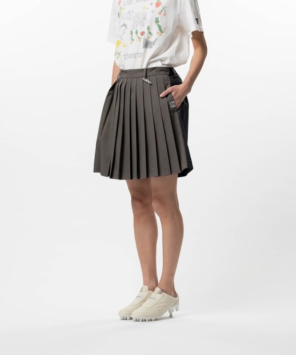 Front Back Combined Skirted Pants