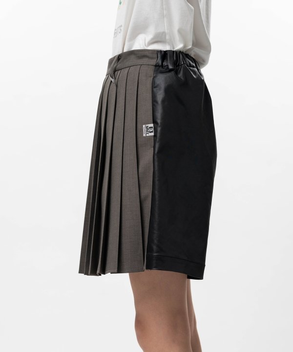 Front Back Combined Skirted Pants