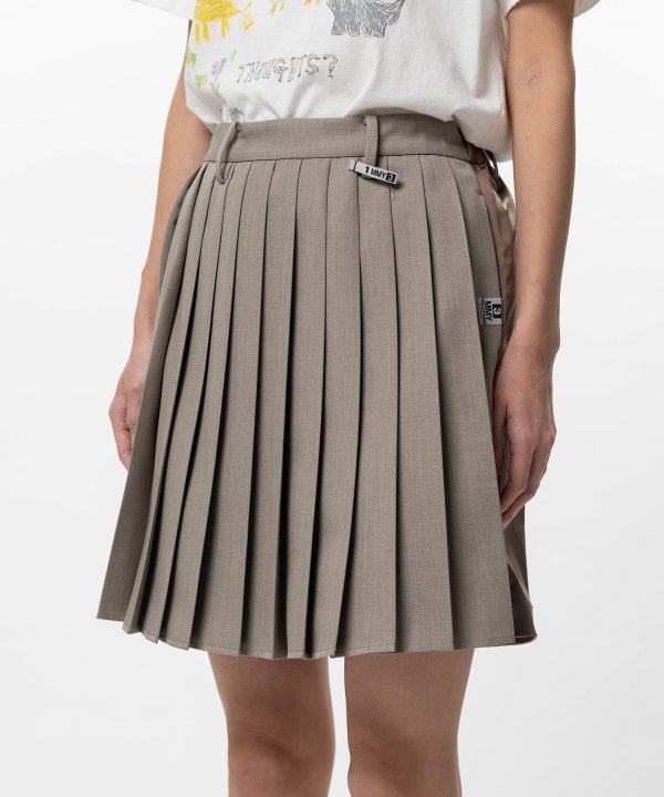 Front Back Combined Skirted Pants