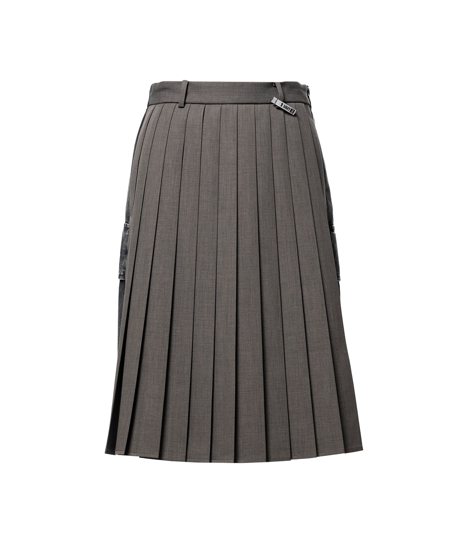 Front Back Combined Skirted Pants