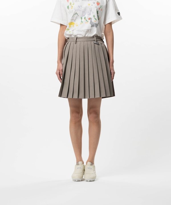 Front Back Combined Skirted Pants