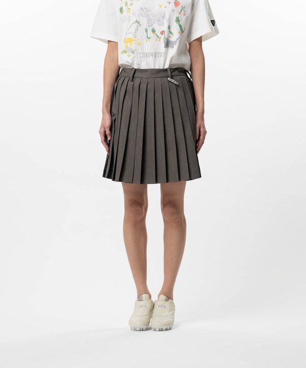 Front Back Combined Skirted Pants