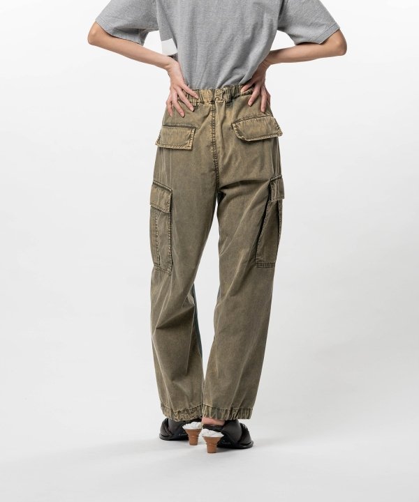 Front Back Combined Denim Pants