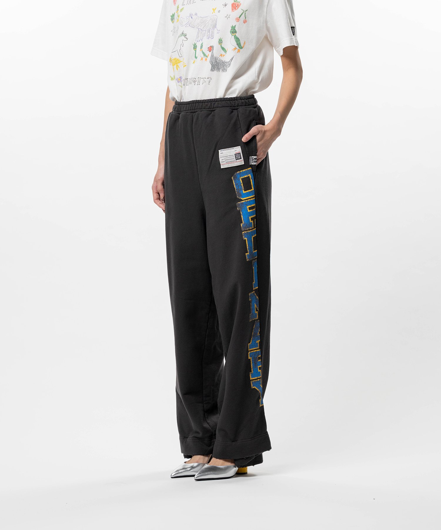 College Print Sweat Pants