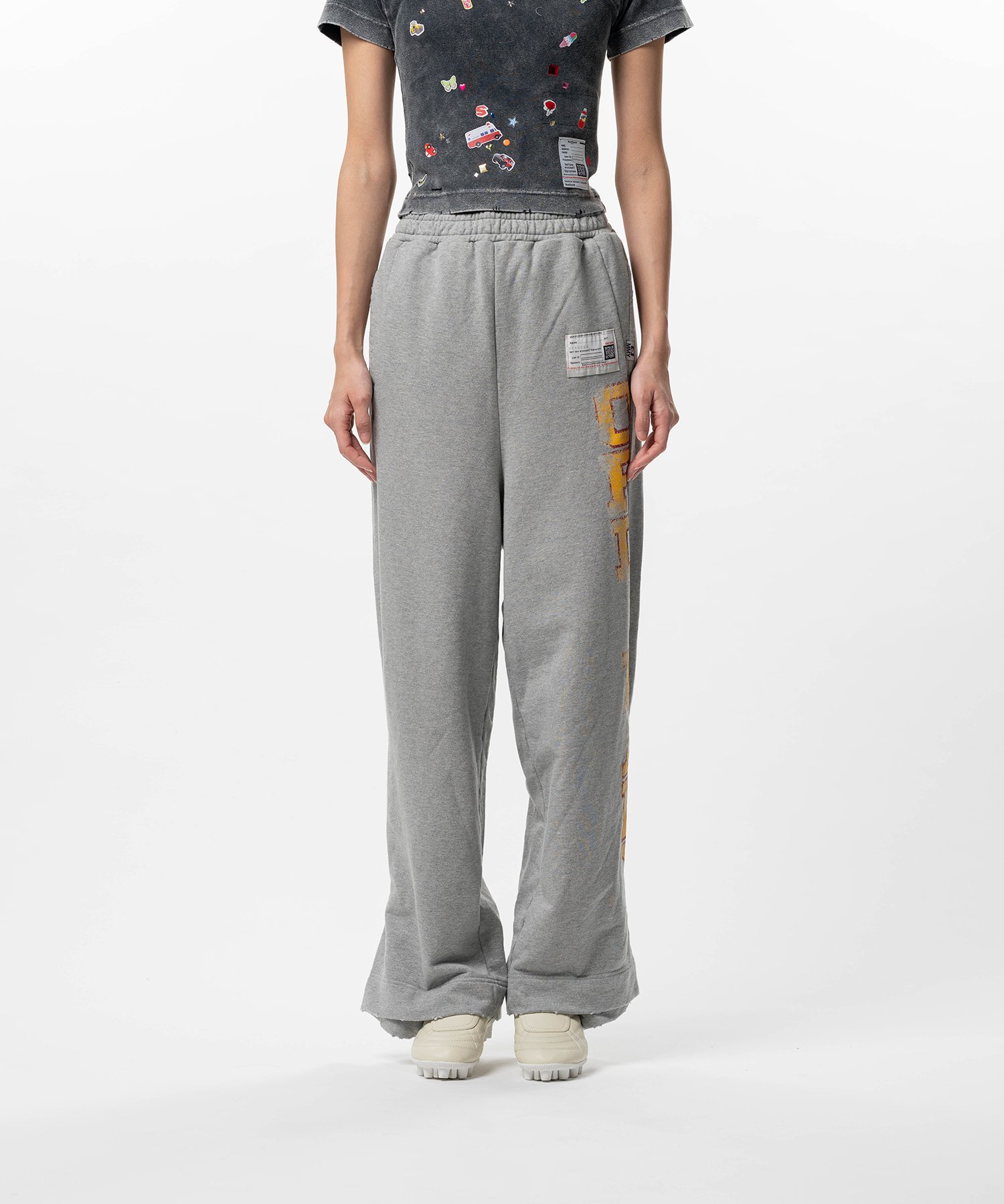 College Print Sweat Pants
