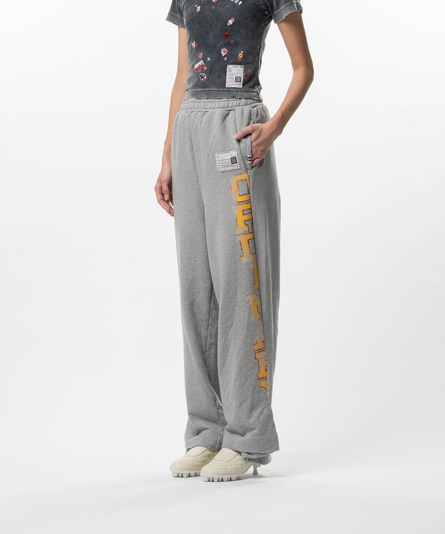 College Print Sweat Pants
