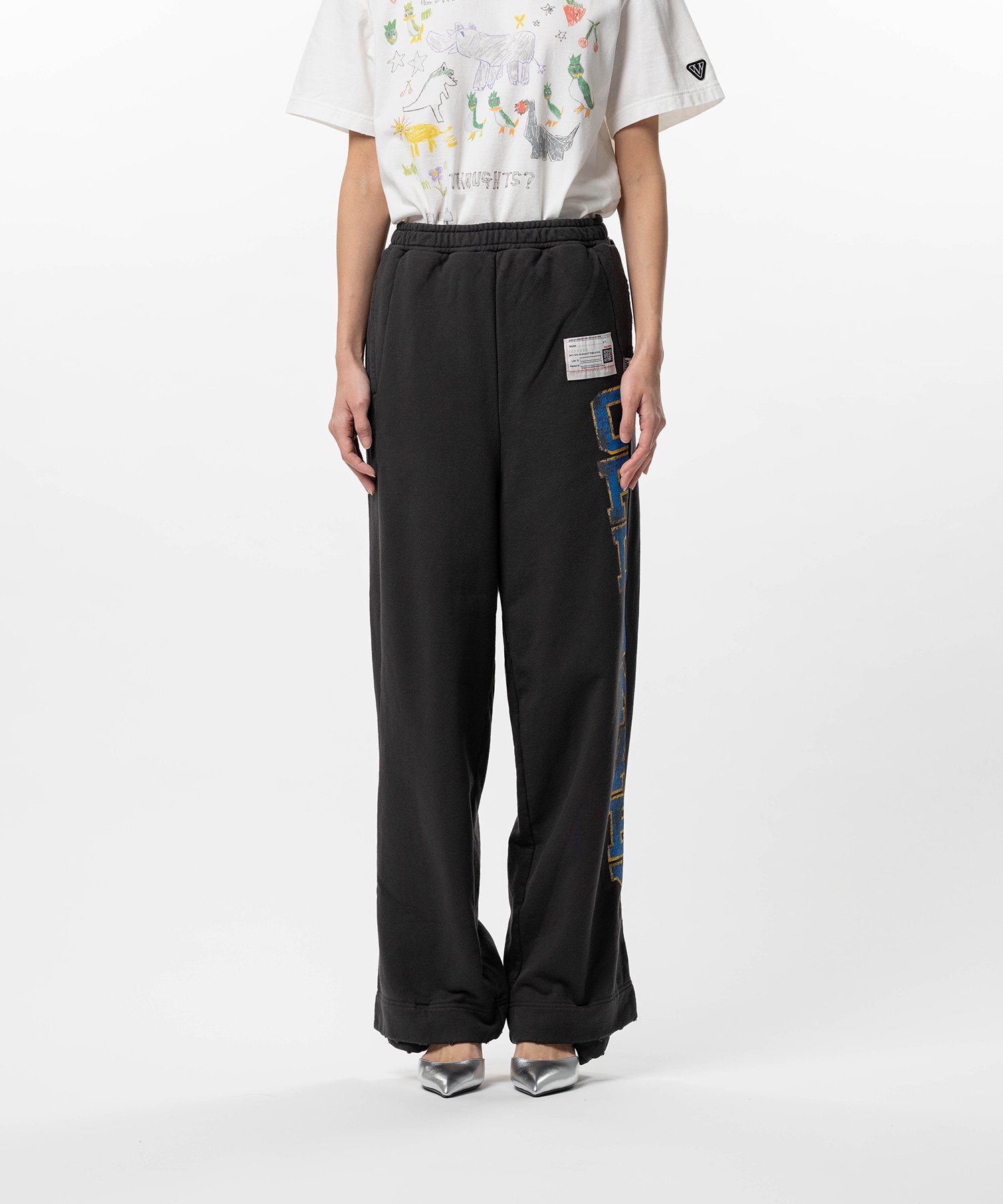 College Print Sweat Pants