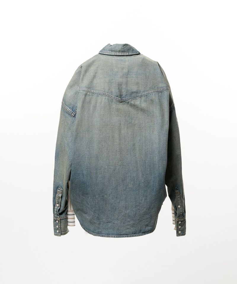 Front Back Combined Stripe Shirt