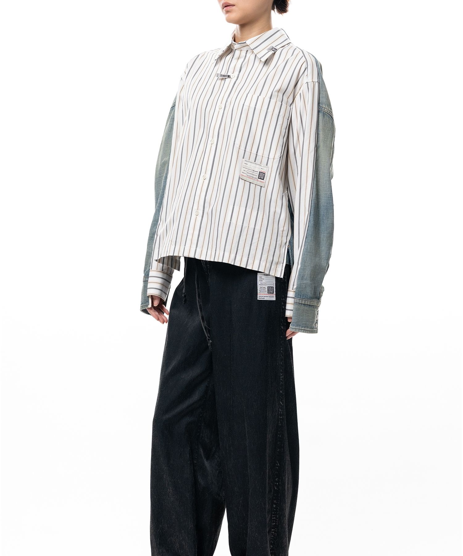 Front Back Combined Stripe Shirt