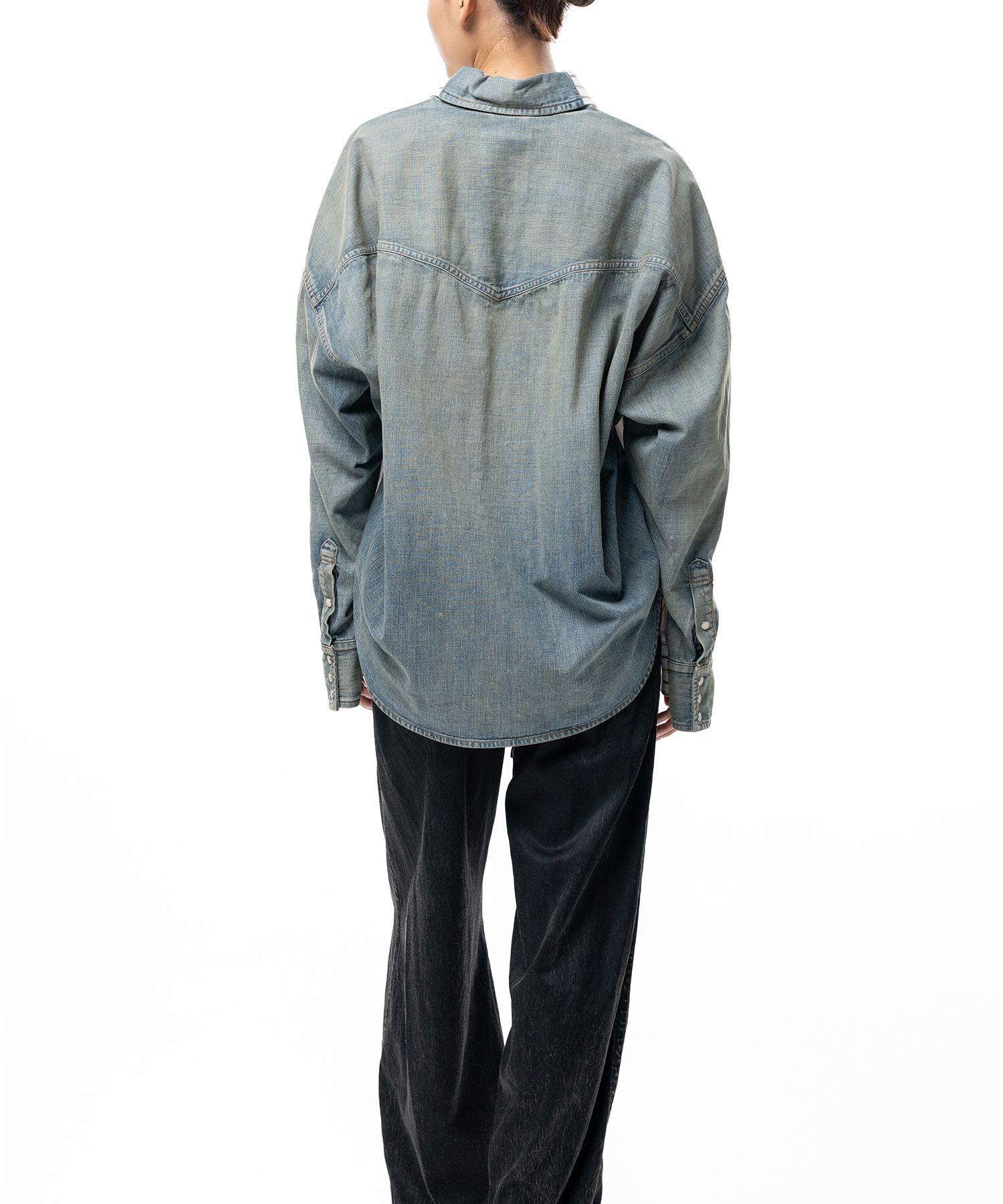 Front Back Combined Stripe Shirt