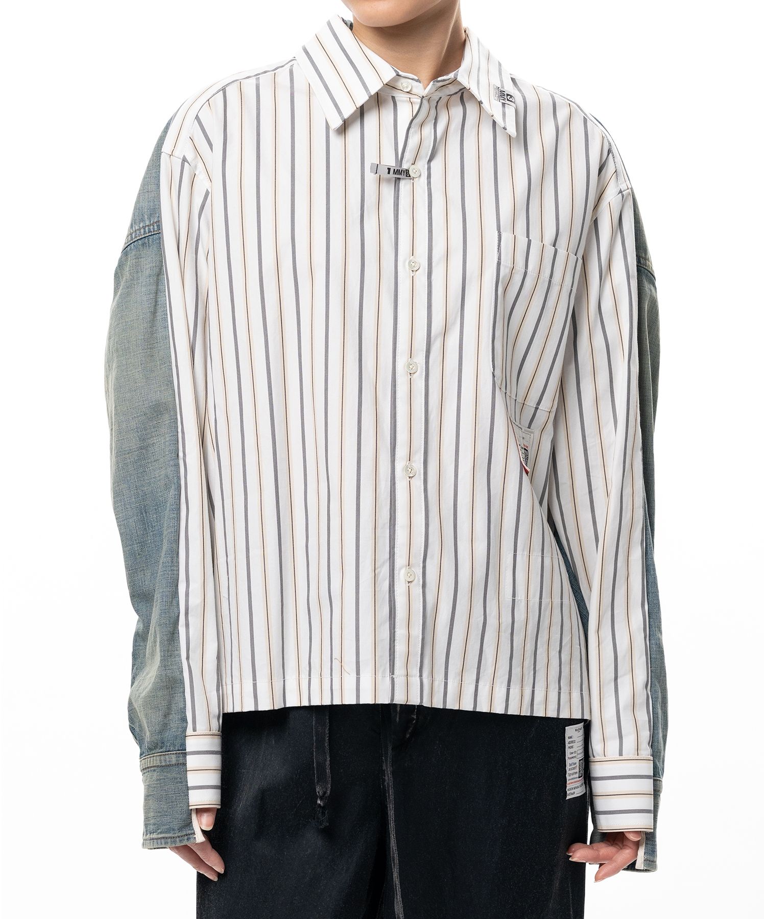 Front Back Combined Stripe Shirt