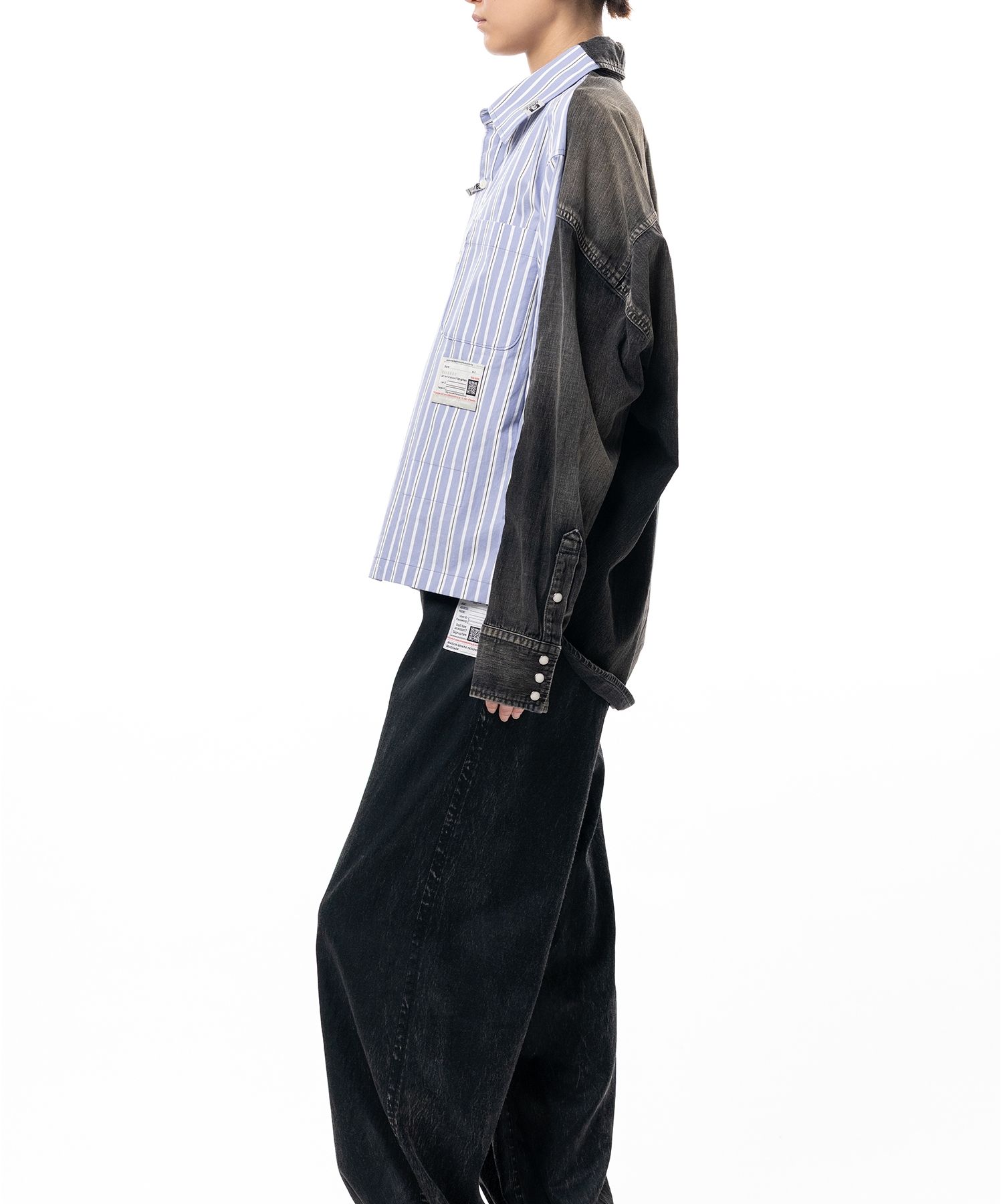 Front Back Combined Stripe Shirt