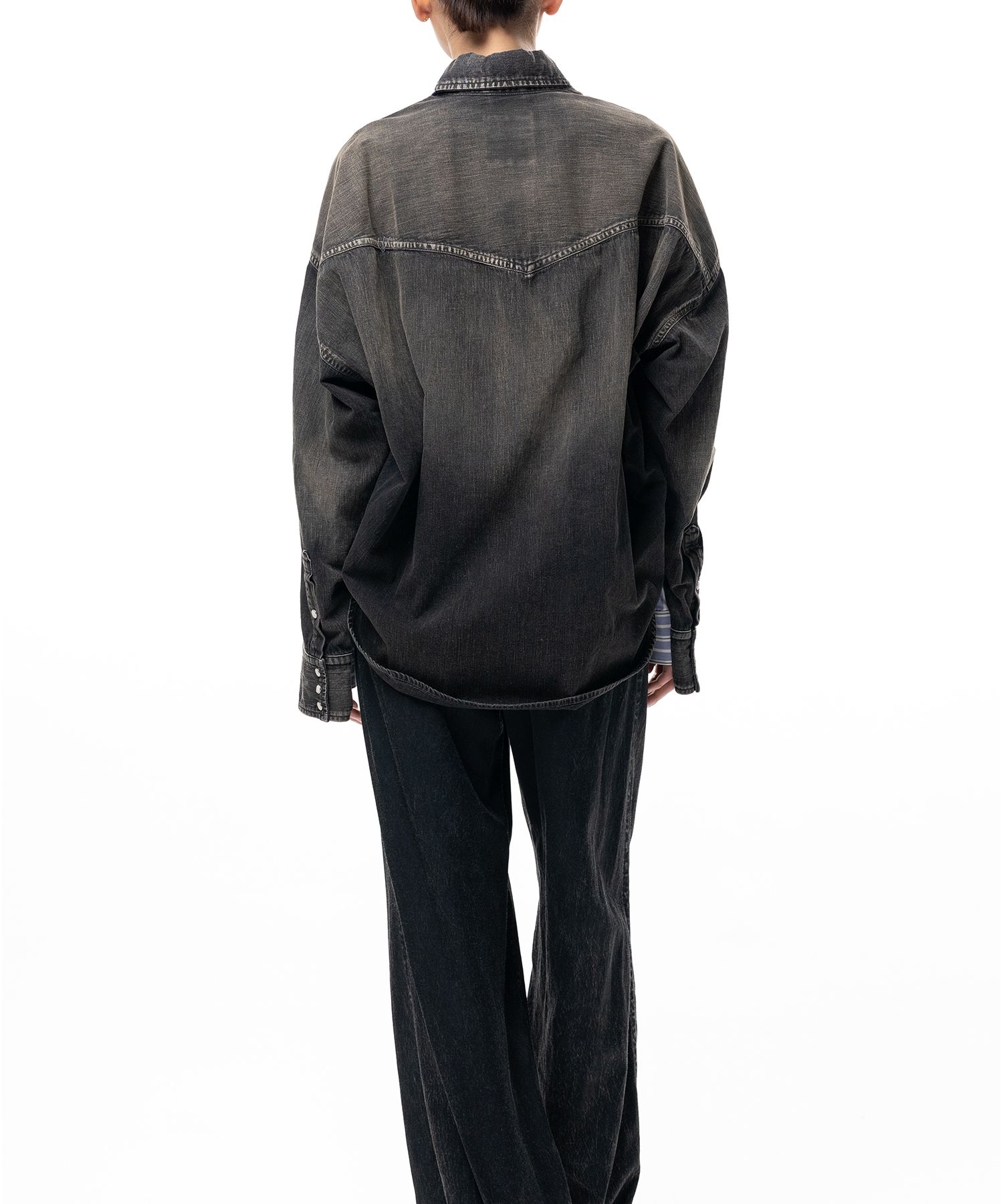 Front Back Combined Stripe Shirt