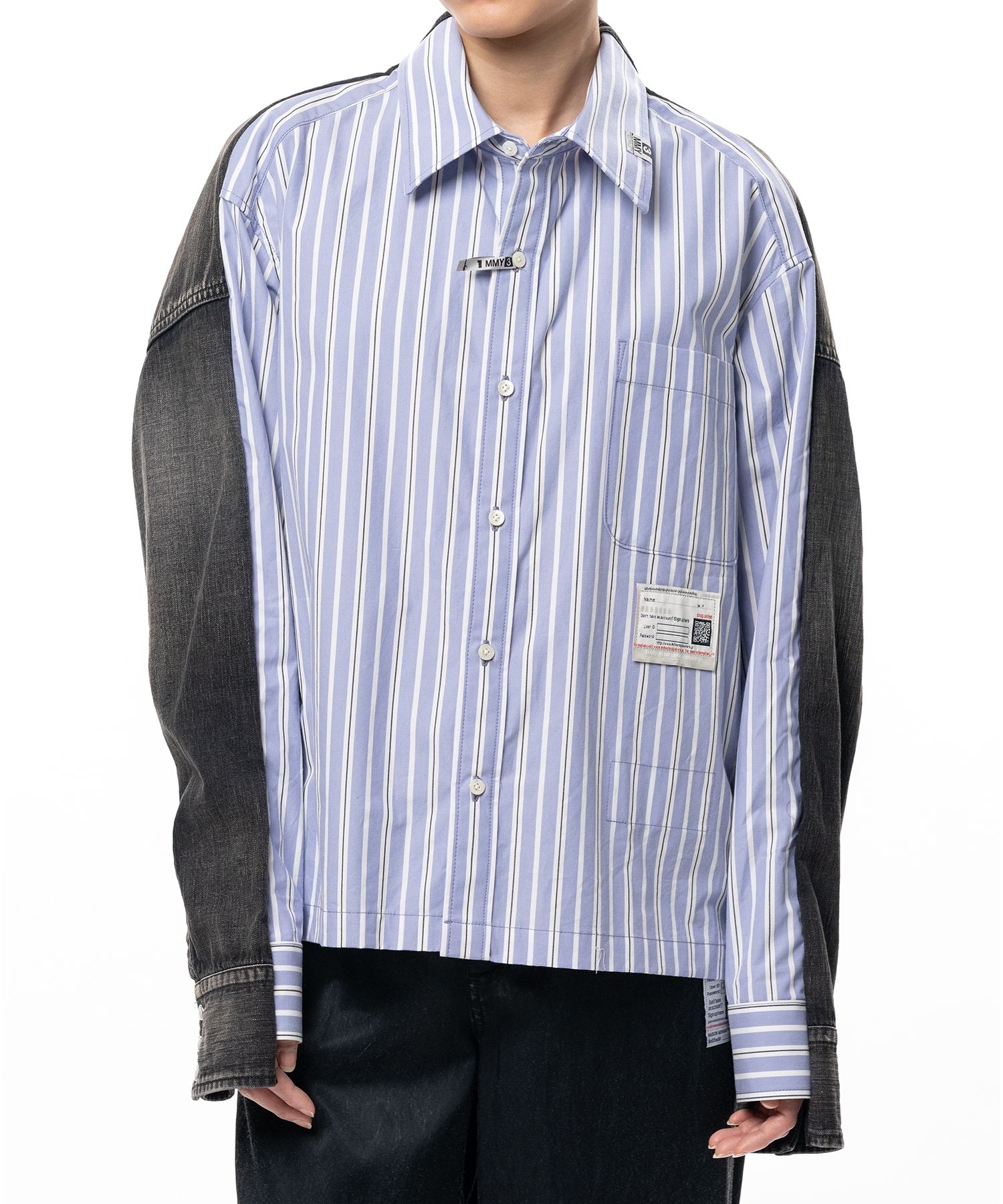 Front Back Combined Stripe Shirt
