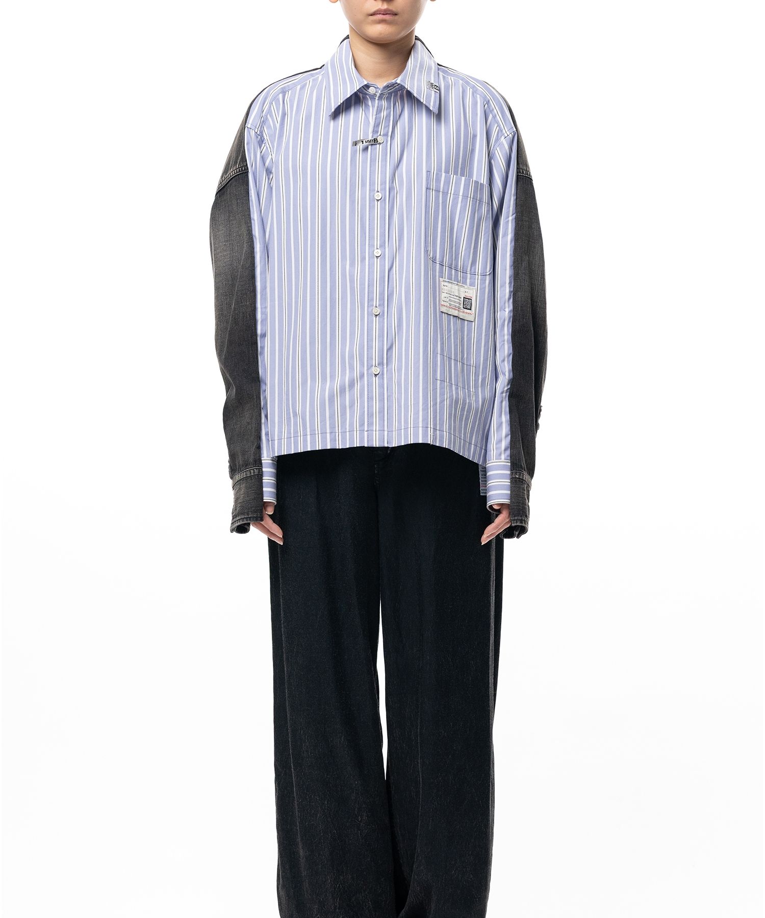 Front Back Combined Stripe Shirt