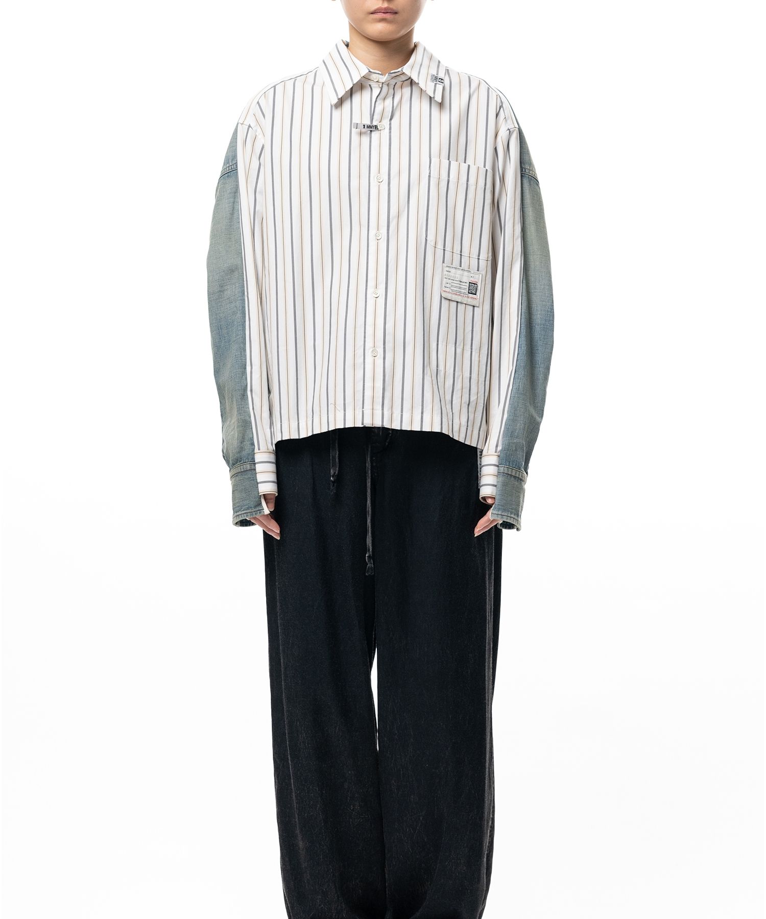 Front Back Combined Stripe Shirt