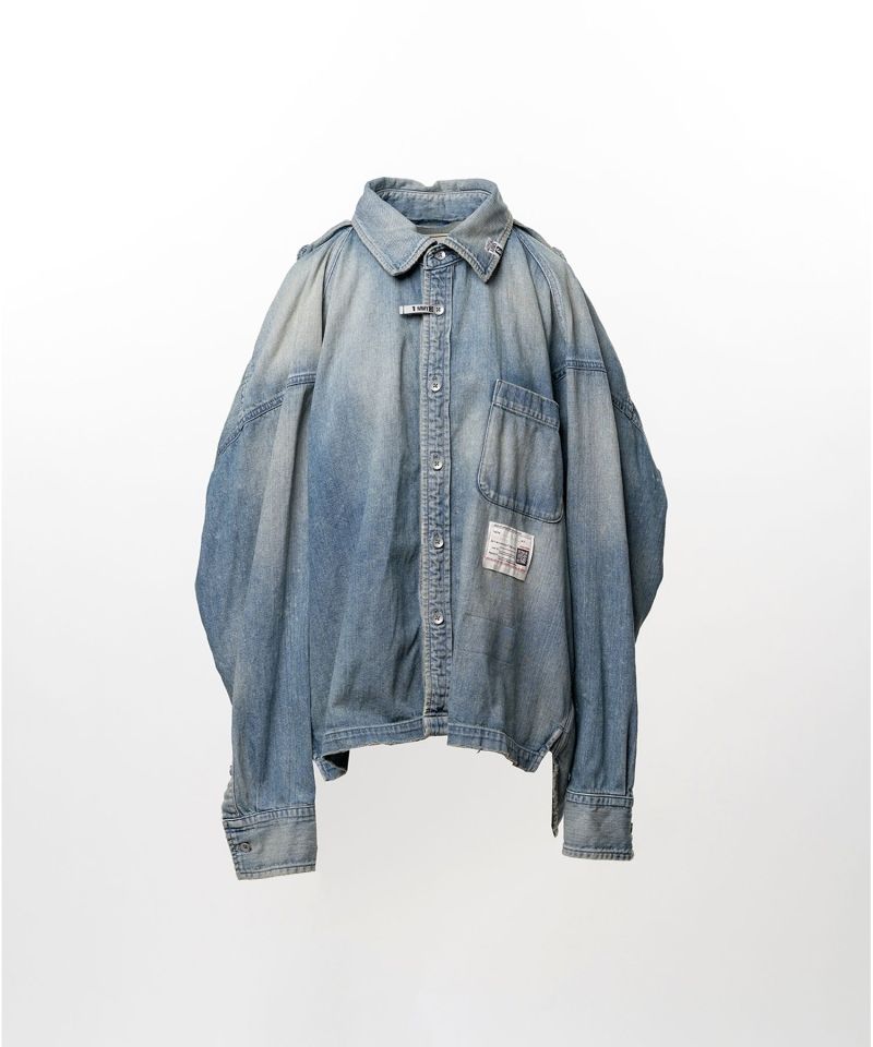 Vest Combined Denim Shirt