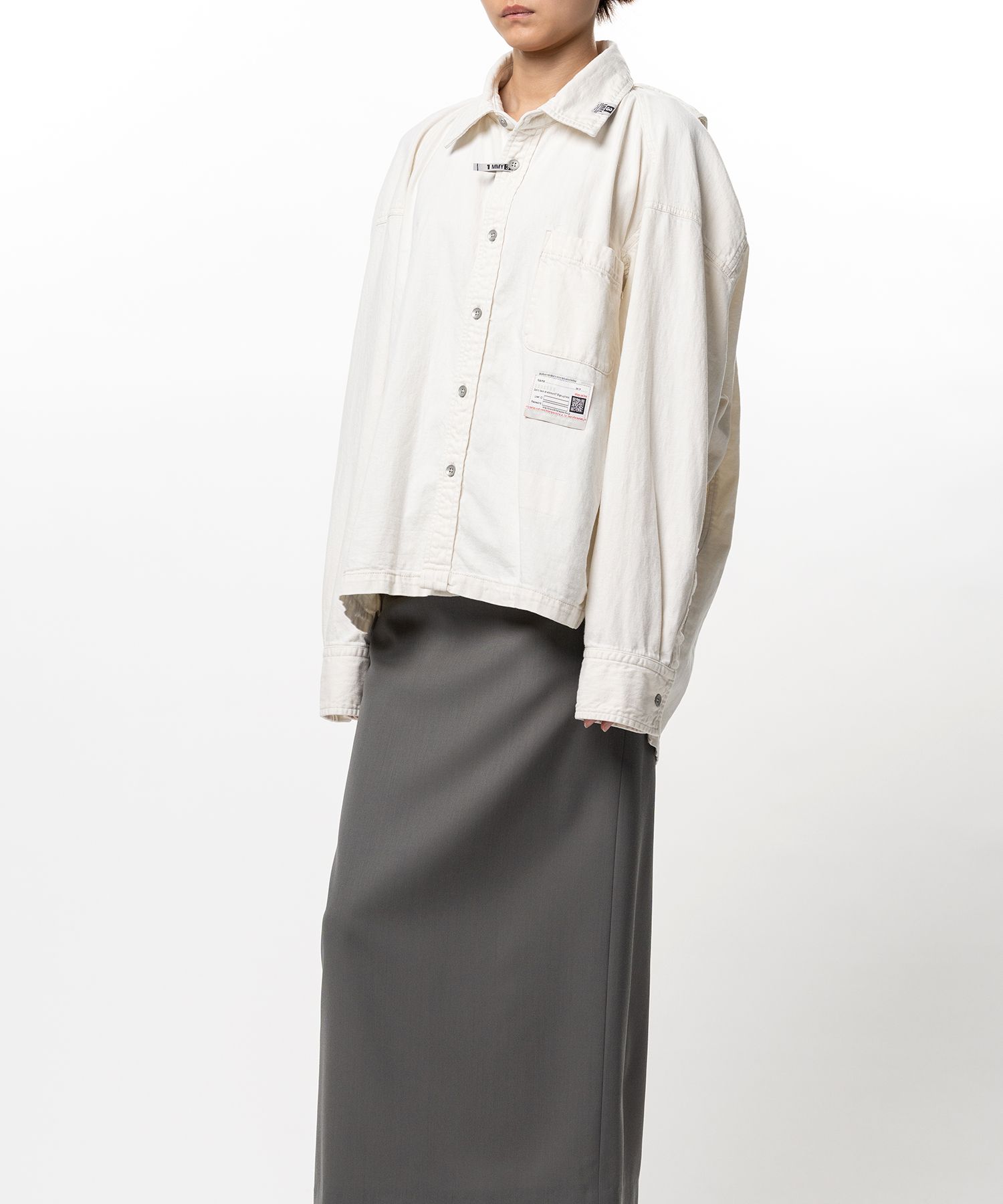 Vest Combined Denim Shirt