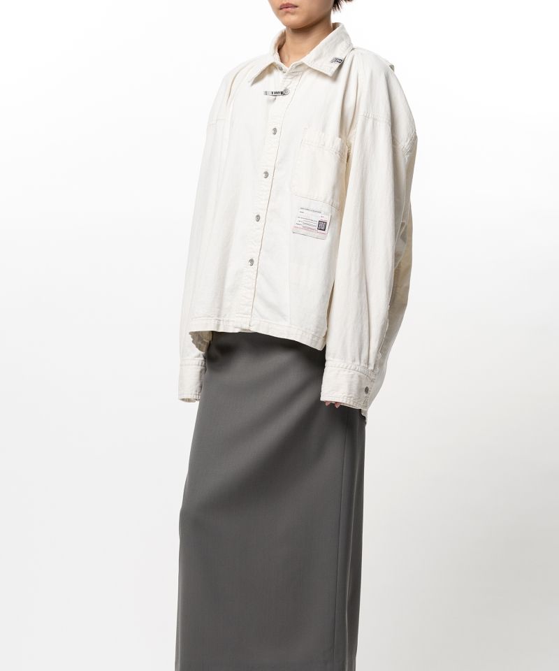 Vest Combined Denim Shirt