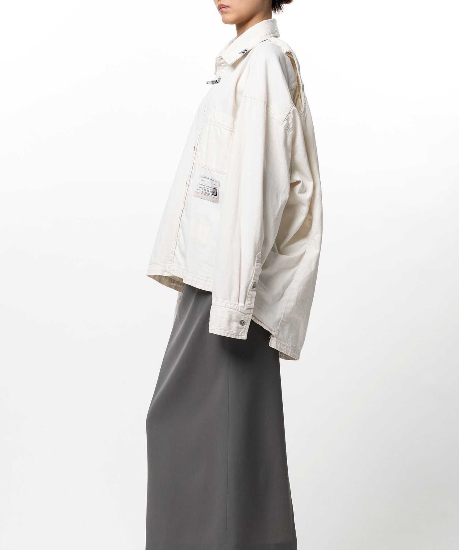 Vest Combined Denim Shirt