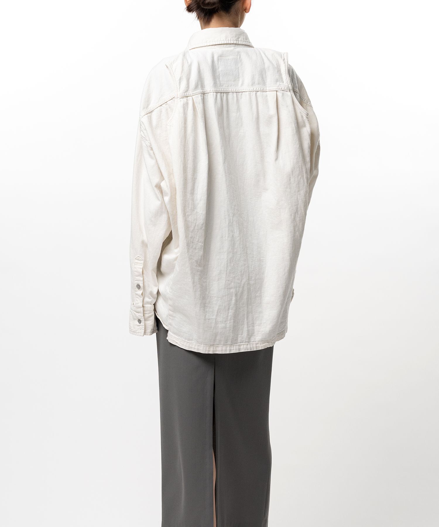 Vest Combined Denim Shirt