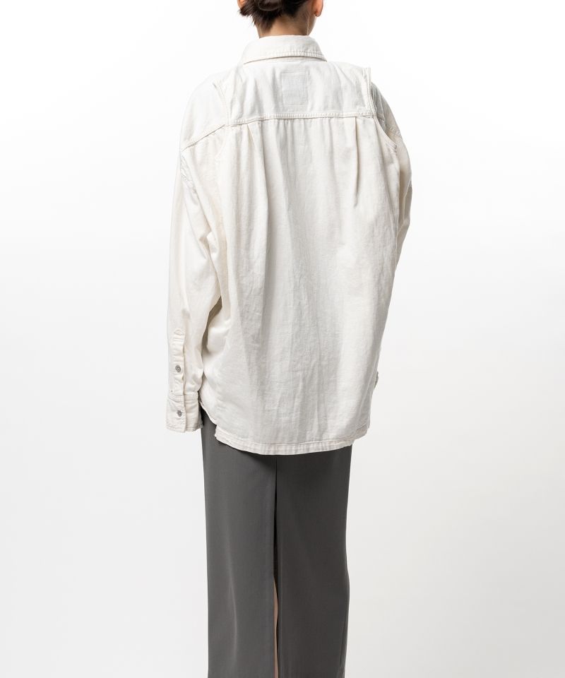 Vest Combined Denim Shirt