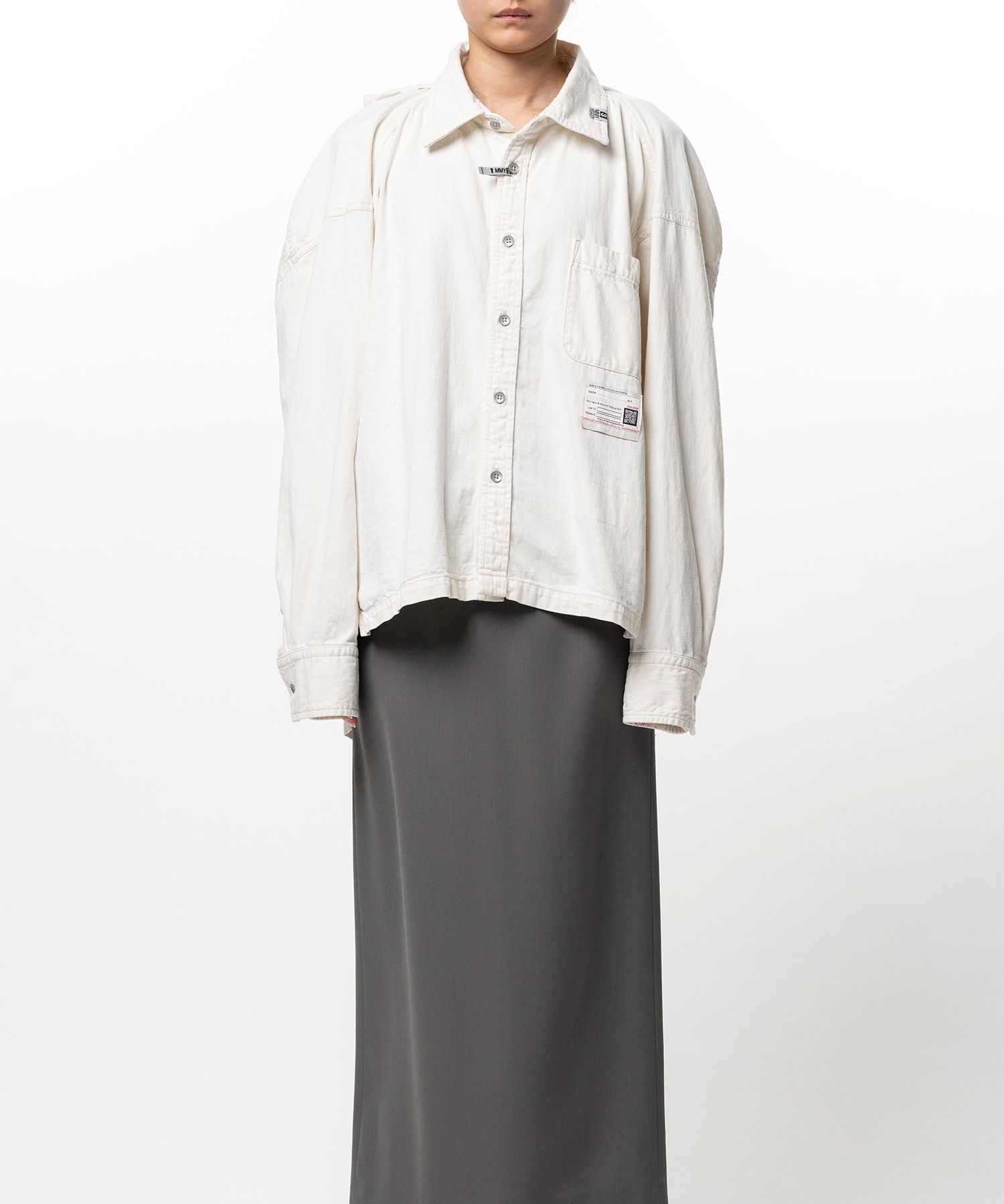 Vest Combined Denim Shirt