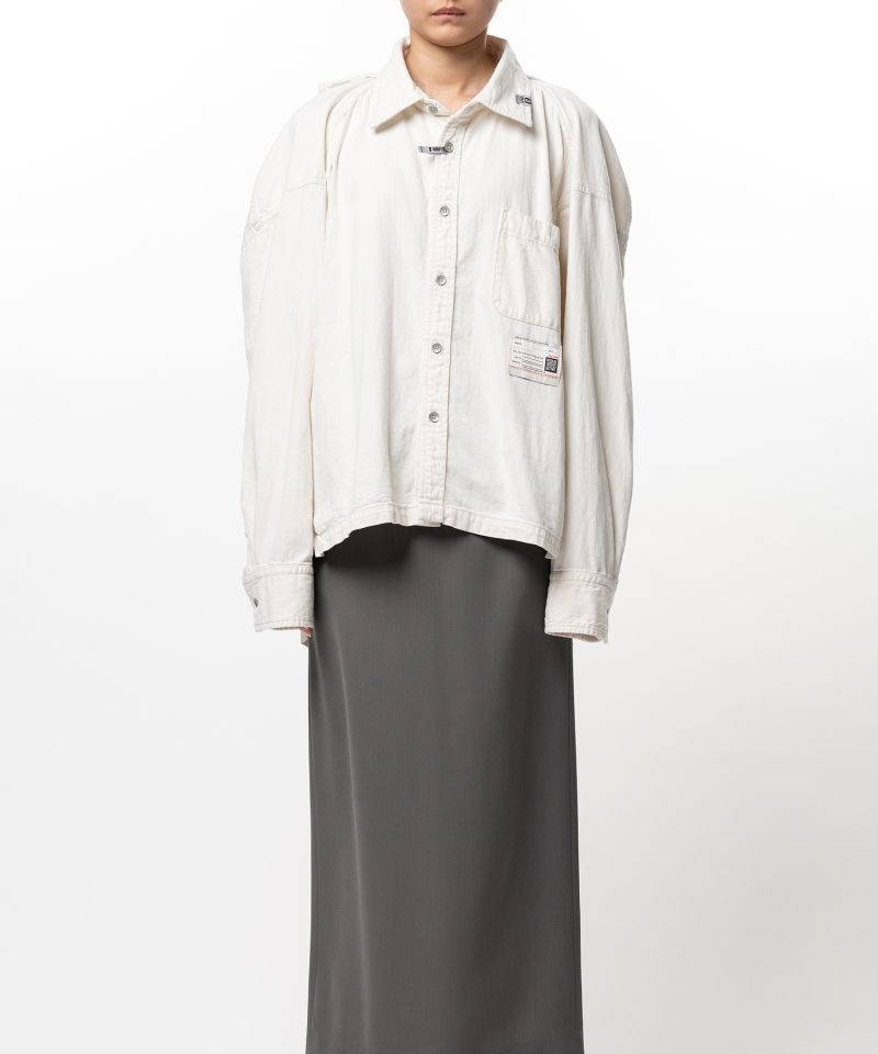 Vest Combined Denim Shirt