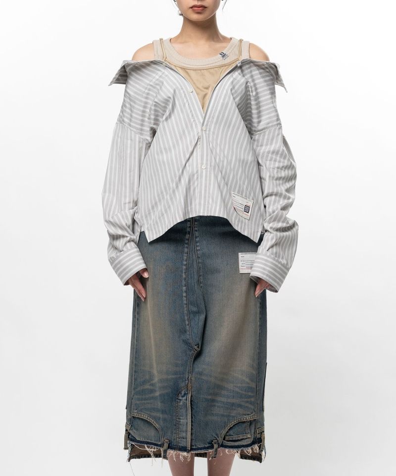 【EXCLUSIVE】 Triple Layered Stripe Shirt