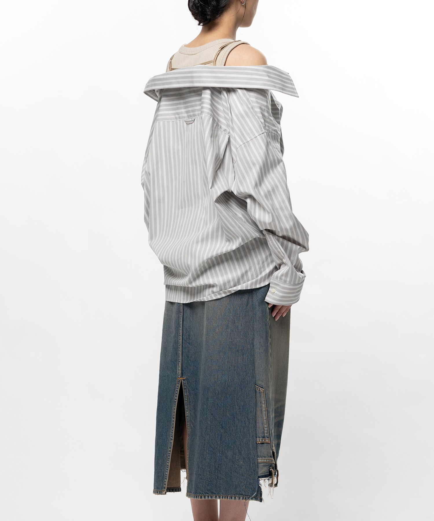 【EXCLUSIVE】 Triple Layered Stripe Shirt