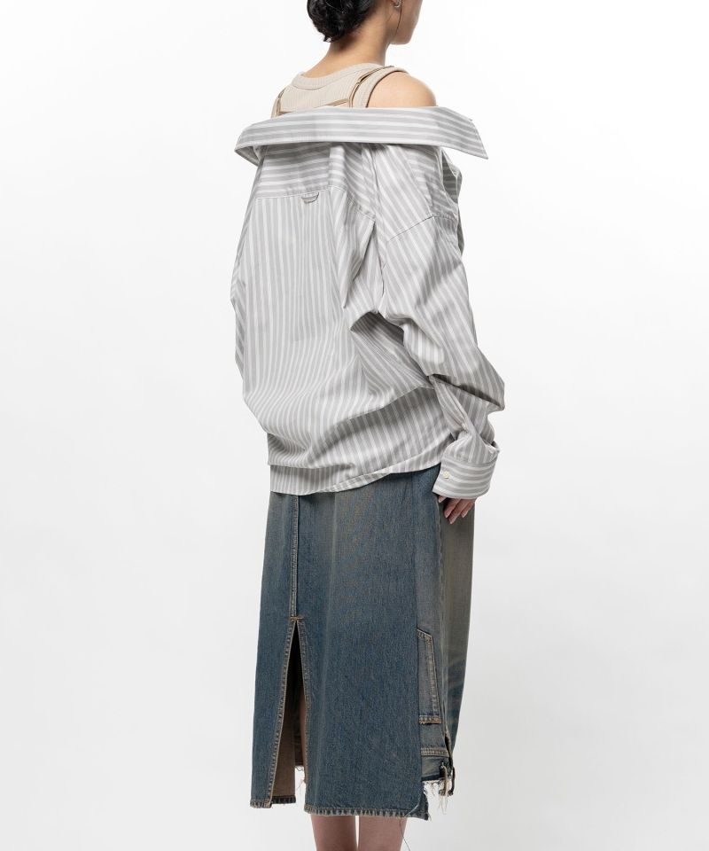 【EXCLUSIVE】 Triple Layered Stripe Shirt