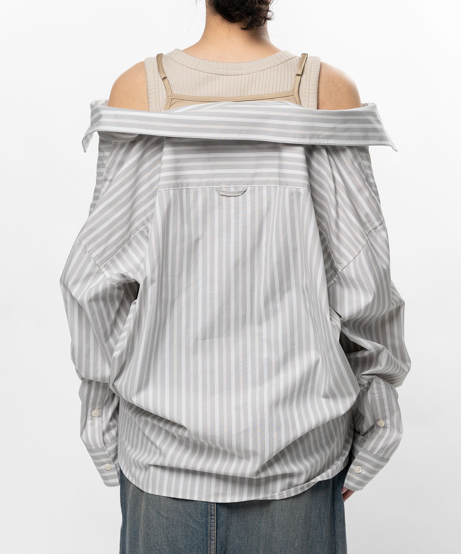 【EXCLUSIVE】 Triple Layered Stripe Shirt