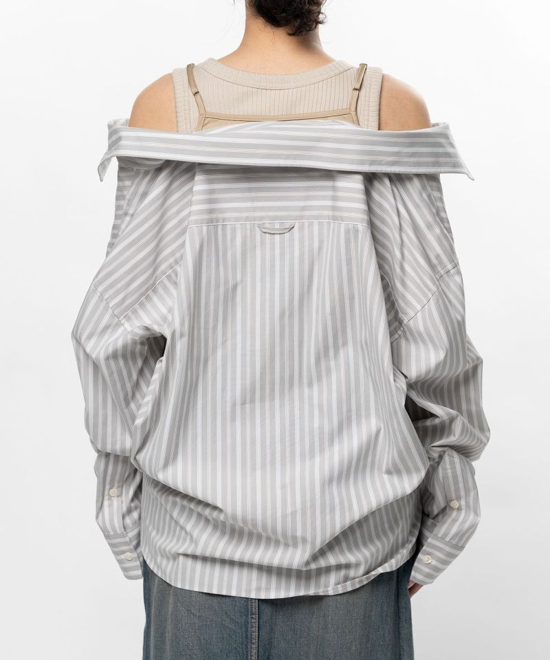 【EXCLUSIVE】 Triple Layered Stripe Shirt