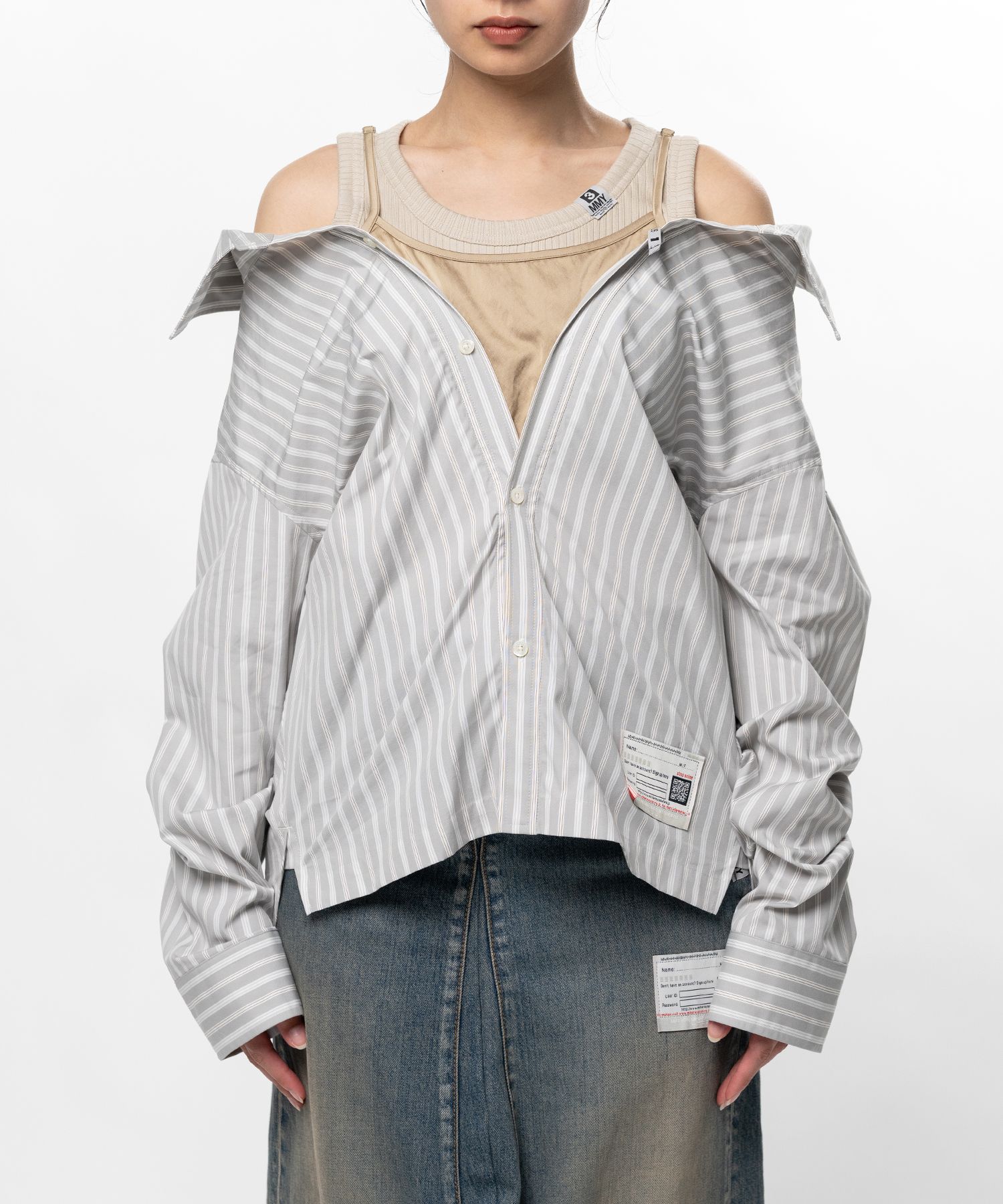 【EXCLUSIVE】 Triple Layered Stripe Shirt