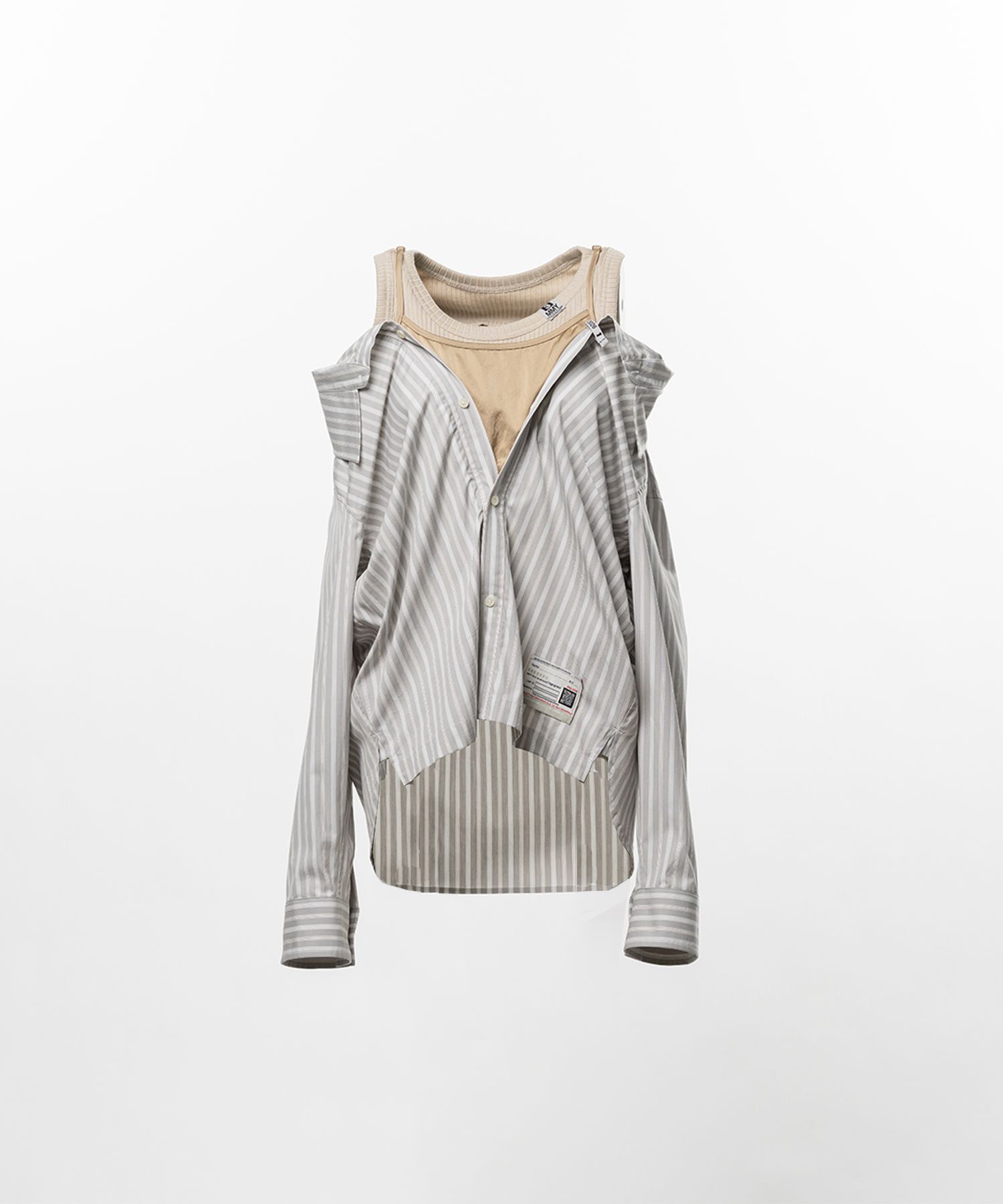 【EXCLUSIVE】 Triple Layered Stripe Shirt