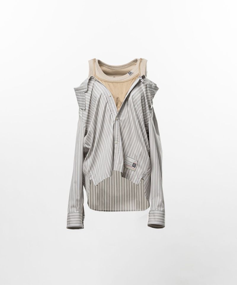 【EXCLUSIVE】 Triple Layered Stripe Shirt