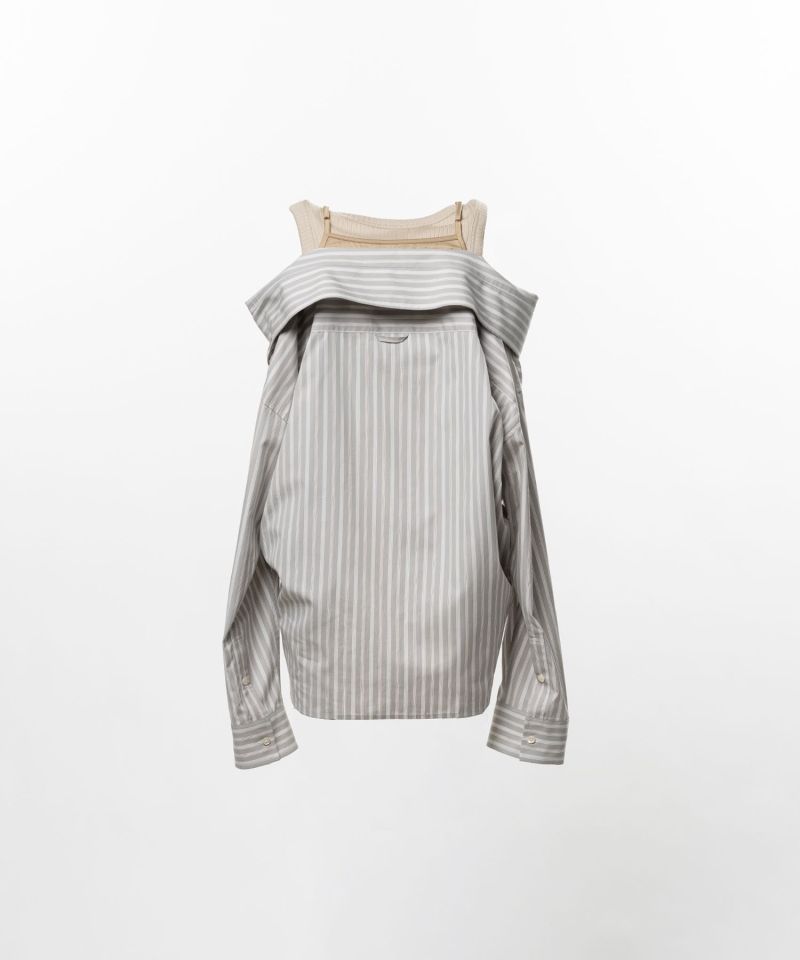 【EXCLUSIVE】 Triple Layered Stripe Shirt