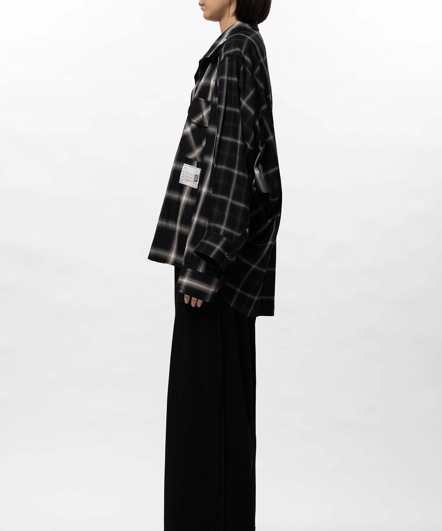 Front Back Combined Check Shirt