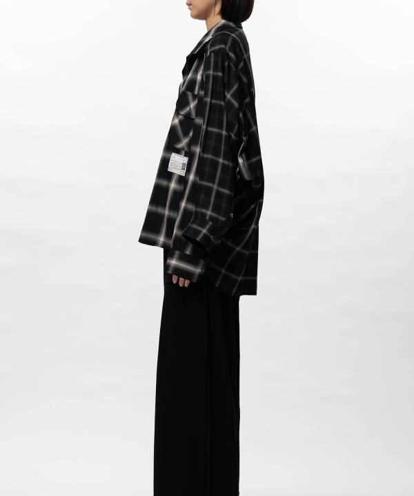 Front Back Combined Check Shirt