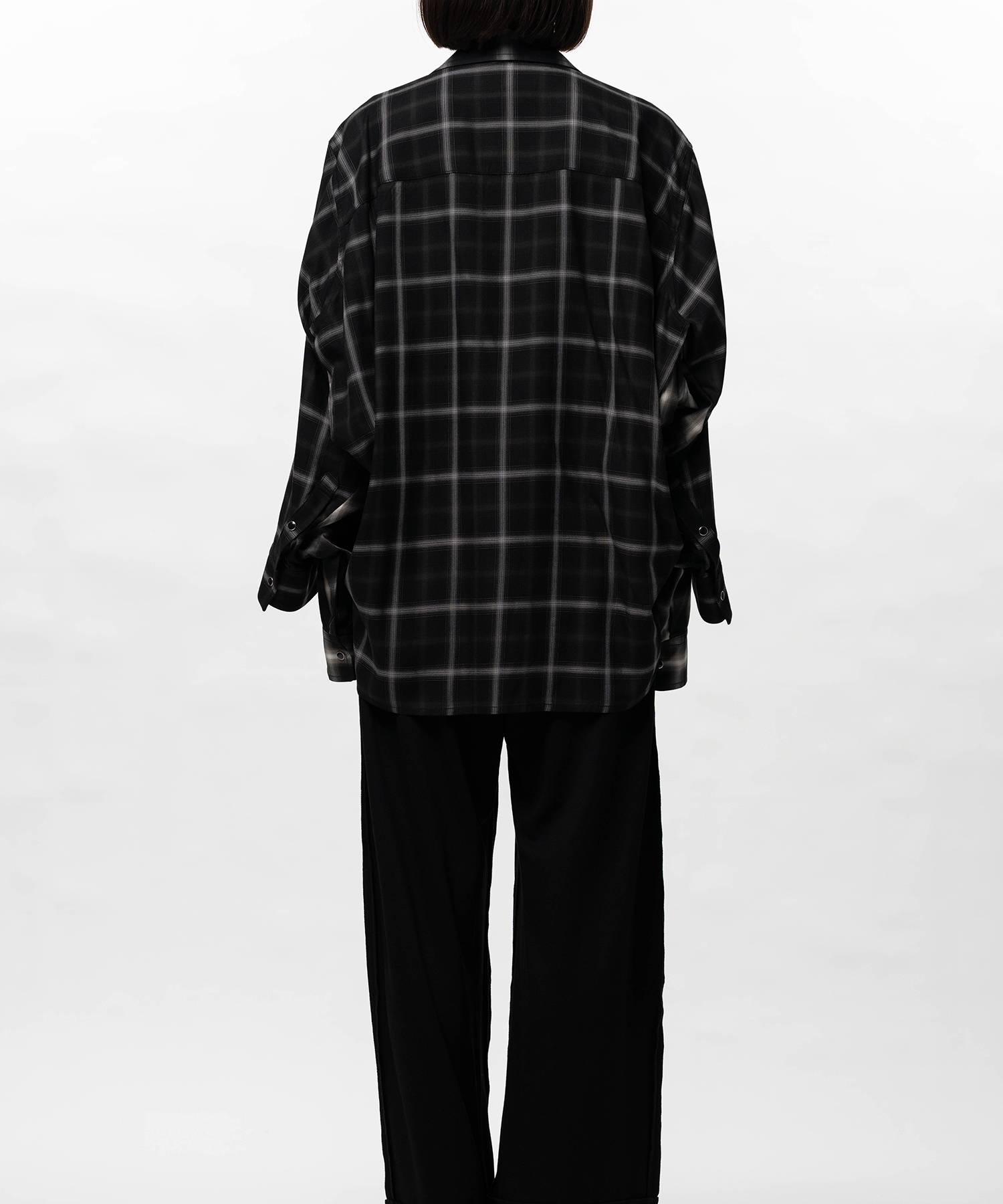 Front Back Combined Check Shirt