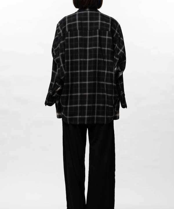 Front Back Combined Check Shirt