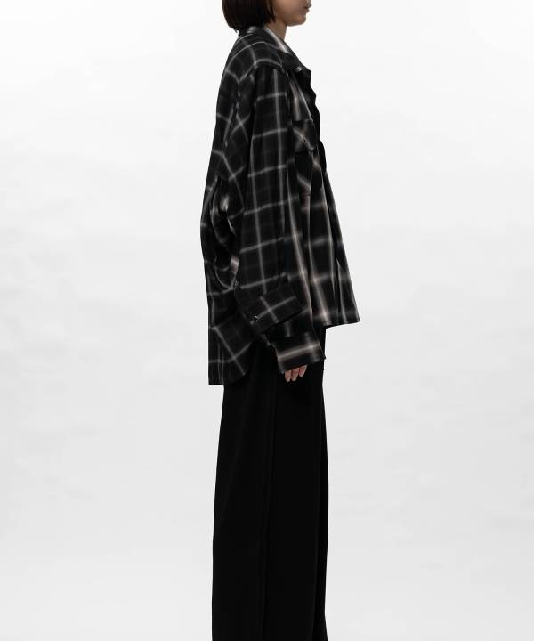 Front Back Combined Check Shirt