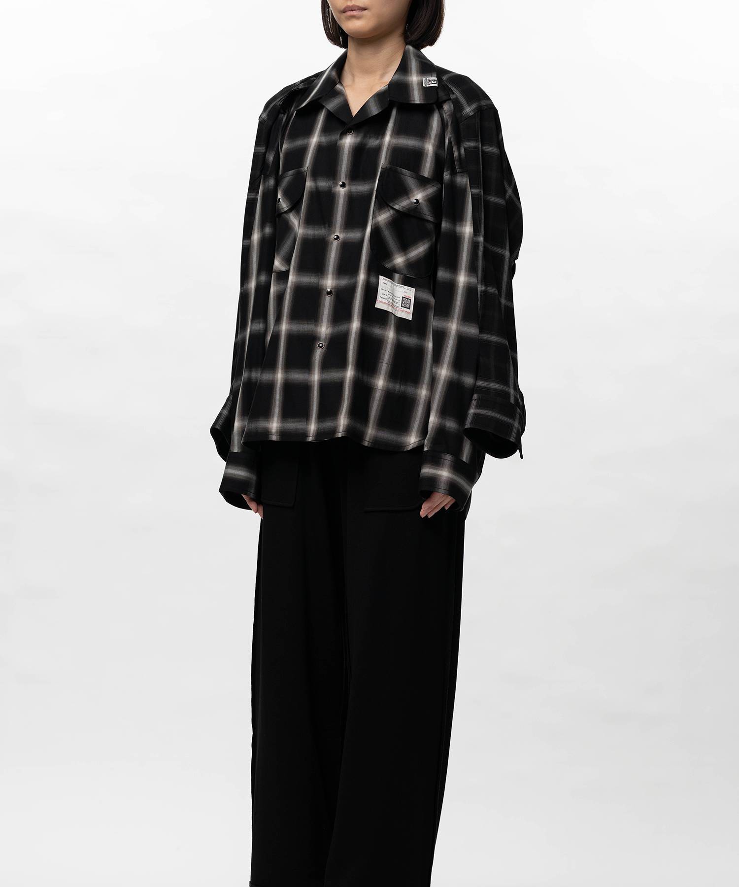 Front Back Combined Check Shirt