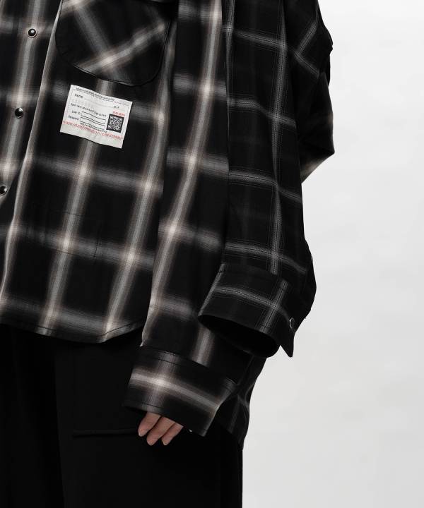 Front Back Combined Check Shirt