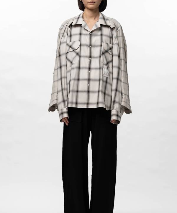 Front Back Combined Check Shirt