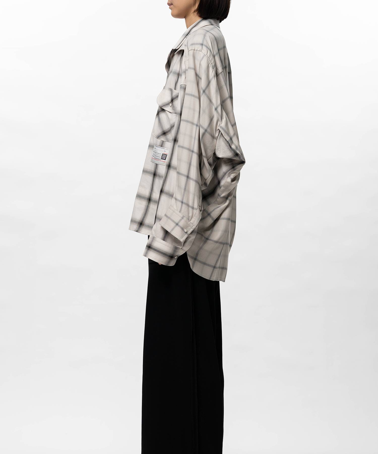 Front Back Combined Check Shirt